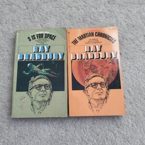 Ray Bradbury Lot of Vintage Paperback The Martian Chronicles S is for Space